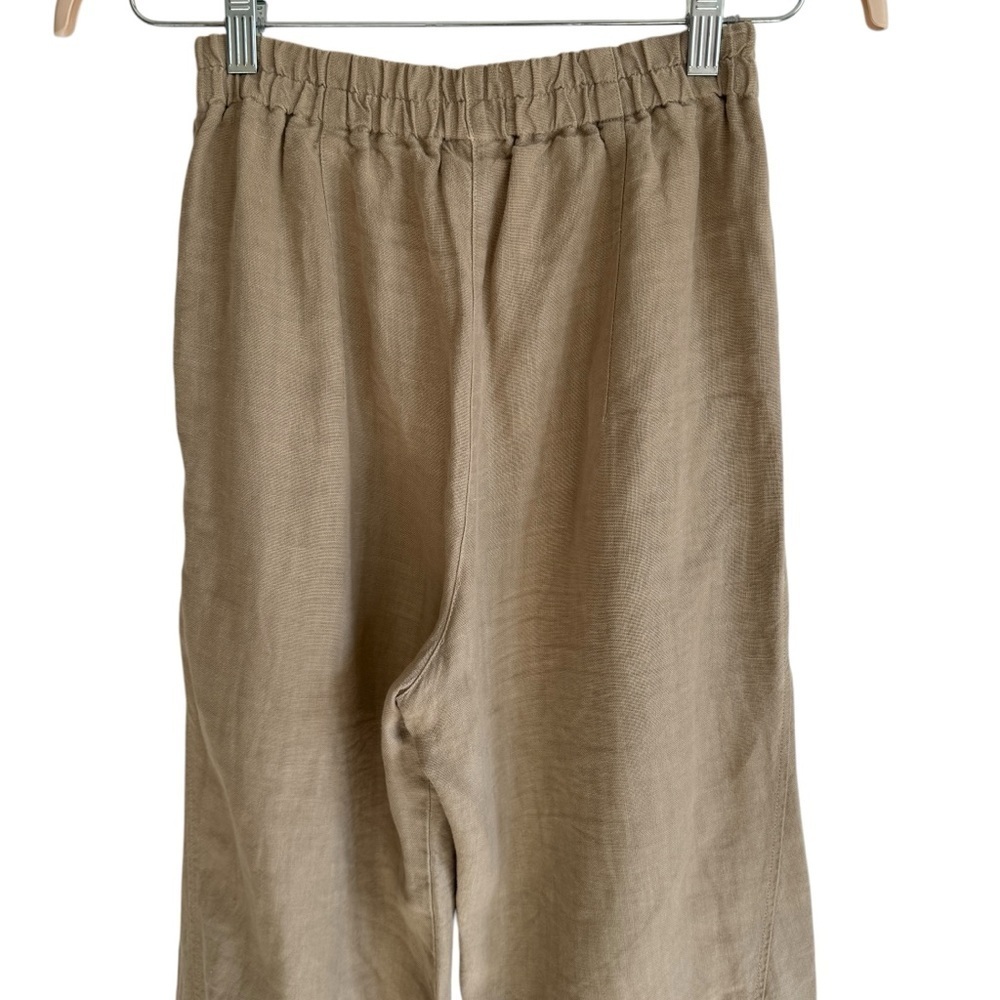 Oska, Sustainable Tan Linen Pants - Picture 4 of 8